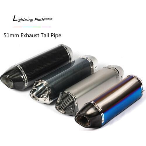 Universal 38-51 mm Silencer Exhaust Pipe Motorcycle Modified Tail Escape Removable DB Killer for MT07 MT-09 FZ07 FZ09 YZF-R3