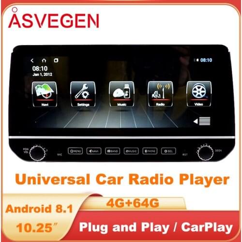 TS9 10.25" Universal Car Radio Player Built-in Buletooth and Wifi Multimedio Video Stereo GPS Navigation Player