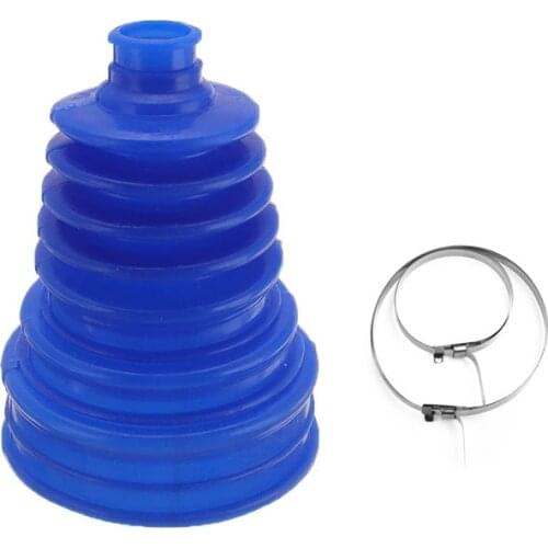Universal Silicone Constant Velocity CV Boot Gaiter Kit Driveshaft Joint Cover CV Boot With 2pcs Clamps