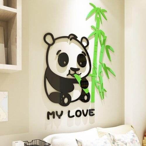 WS154 Cartoon acrylic 3D wall decal sticker childrens room bedroom bedside TV background wall room decoration