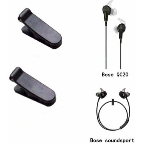 BAAQII Replacement For Bose SoundSport Headphones Mount Wire Cord Cable Clothing Clip Black Simple Practical Easy To Use CE1077