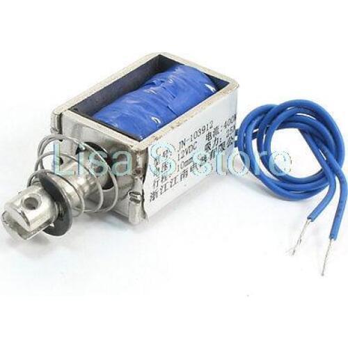 1039 Spring Loaded Linear Motion Solenoid Electromagnet 10mm 25N DC 12V 400mA Pull