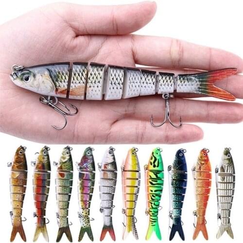 13.7cm 27g Sinking Swimbait Lure Wobblers Fishing Lures Jointed Crankbait Swimbait 8 Segment Hard Artificial Bait Fishing Tackle