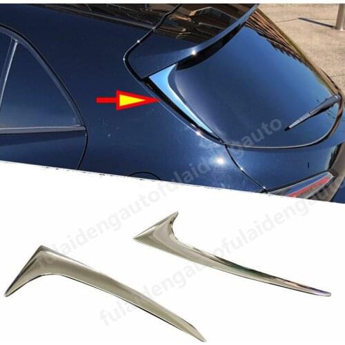 2pcs For Toyota Corolla Hatchback 2019-2021 ABS Chrome Rear Window Side Triangle Cover Trim Car Styling Accessories