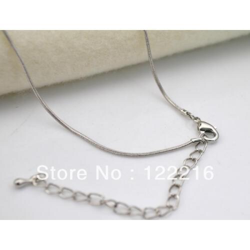 20pcs a lot wholesale silver color new snake chain necklace jewelry