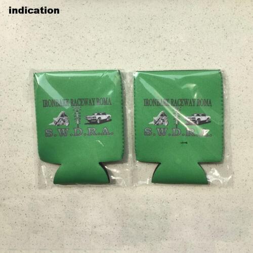 200pcs/lot Neoprene Custom Your Logo Stubby Holders Beer Can Cooler For Cans Great For Wedding Picnic Party Favors Or Gifts