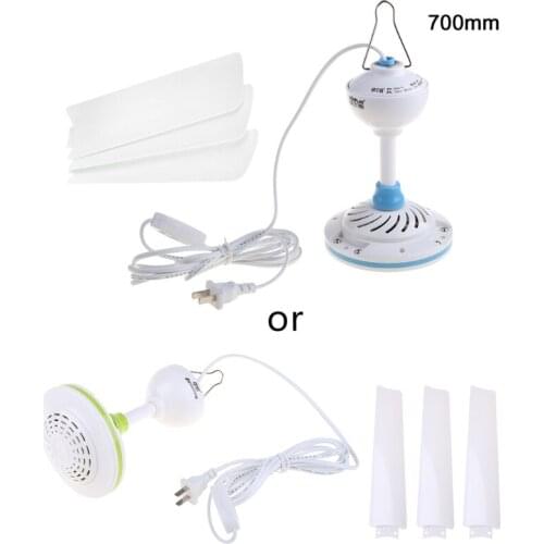 220V 15.7 to 41inch Ceiling Fan Mute Electric Hanging Fan with Switch for Living Room Home Bed Dormitory