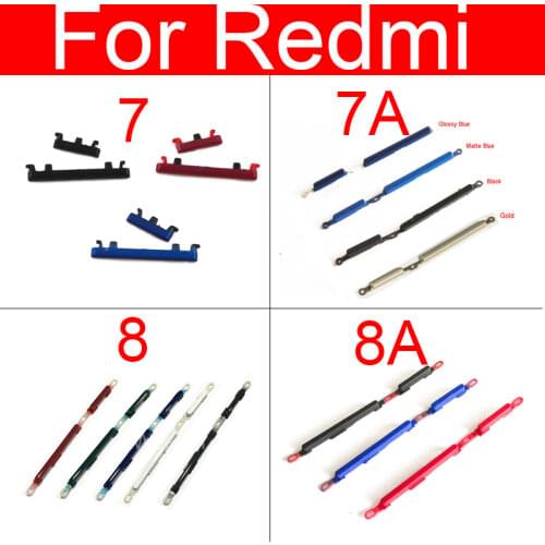 On / off Power Volume Side Button For Xiaomi Redmi 7 8 7A 8A Power button and Volume Control SideKey Replacement Repair Parts