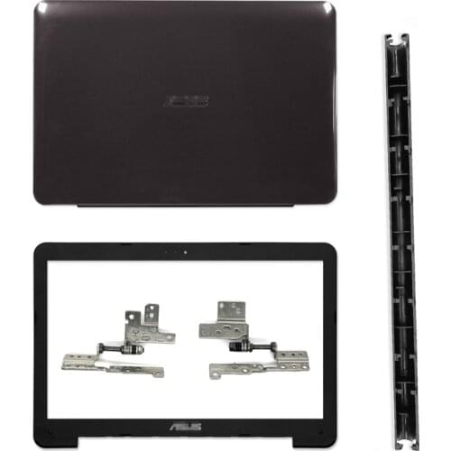 NEW For ASUS X554 F554 K554 X554L F554L Laptop LCD Back Cover/Front Bezel/Hinge Cover/LCD Hinges Top Back Case Glossy Black