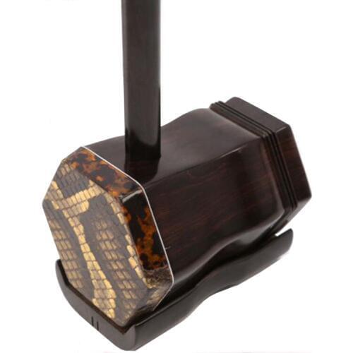 Chinese Ebony Erhu Two strings violin fiddle Stringed Musical Instrument Ebony Erheen with Bow case