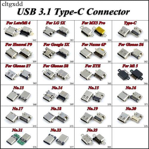 Cltgxdd For LG Google 5X Type-C Micro USB Jack DC Charging Socket Connector For Gionee S6 S7 S8 For Huawei P9 Nexus 6P Mi4 Mi5