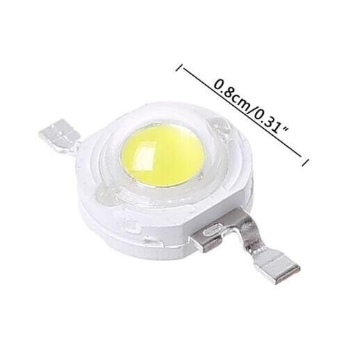 High Power 1W LED SMD Light Chip Energy Saving Lamp Beads Bulbs For DIY White