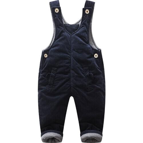 Rompers For Baby Childrens Trousers Boys Girls Cotton-Padded Korean-Style All-match Pants Hot Selling 2020 Winter Solid Color