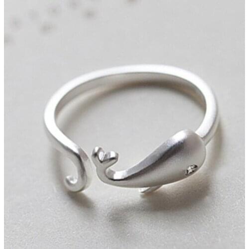 Summer Vintage Fish Rings For Women Boho Geometric Female Finger Rings Party Bohemian Jewelry Korean Gift