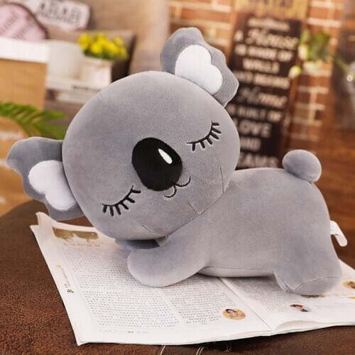 Cute Simulation Koala Plush Toy Soft Cartoon Animal Koala Kawaii Stuffed Doll Bed Sofa Pillow Nap Pillow Friends Christmas Gift