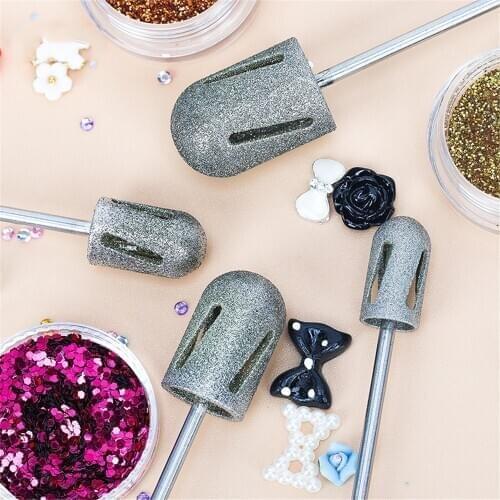 Nail Drill Bits Set Stainless Steel Drill Bit Manicure Nailfile Professional Cuticle Cutter Nail Drills Milling Cutter Strong