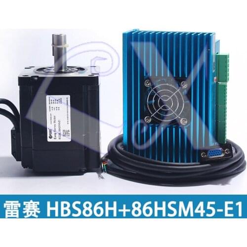 Original Leadshine 86 hybrid closed loop step servo kit HBS86H DSP digital driver + 86HSM45 4.5NM 2000RPM closed loop motor
