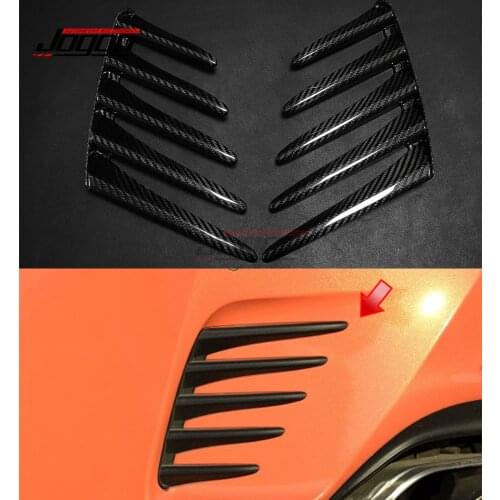 Real Carbon Fiber Rear Side Bumper Molding Trim For Lexus RC200t RC300h RC300 RC350 RC F SPORT 2015 2016 2017 2018 2019 2020