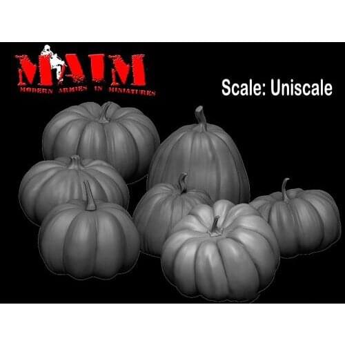 New Unassembled 1/35 MODERN Pumpkins (19 Resin Pumpkins) NO BASE Resin Kit DIY Toys Unpainted resin model
