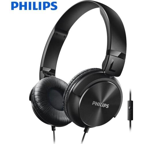 Original Philips SHL3065 Headphone with Noise Reduction Wire Control Microphone Headband Design for Official Certification