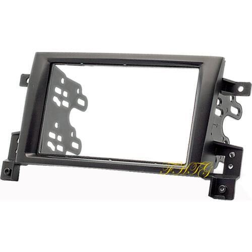 Car Radio Fascia,gps navigation fascia panel is suitable for 2005+ Suzuki Grand Vitara, Double Din Car Audio Frame