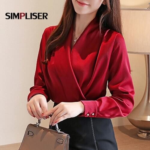 Женские красные рубашки Simpliser China At AliExpress