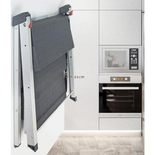 Folding Ladder Two Or Three Step Ladder Herringbone Hanging Aluminum Alloy Insulation Indoor Climbing Ladder Cabinet Portable Th