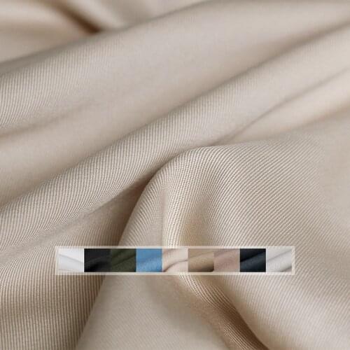 The Cloth 375g/m weight Soft Twill Tencel Cotton Fabrics Materials Autumn Women Windcoat Pants Sewing Cloth Freeshipping