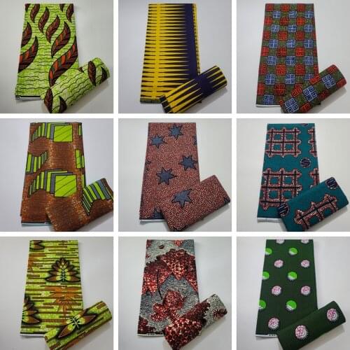 Ankara fabric african real wax print cotton 100% 2021 high quality Pagne Nigerian sewing material 6yard wax tissu africain coton