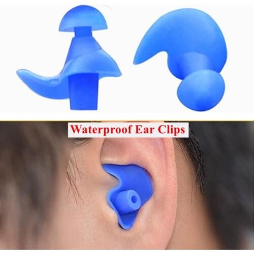 1 Pair Waterproof Ear Clips Diving Water Sports Swimming Accessories Ear Plugs Silicone Soft Dust-Proof Anti-noise Earplugs