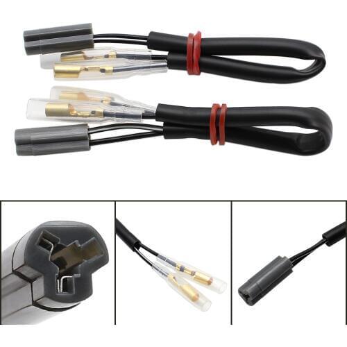 2PCS Motorcycle Turn Signal Wiring Harness Connectors Adapter Plug OEM for Yamaha YZF R6 R1 R3 R6S FZ6 FZS6 FZ1 250 500 600