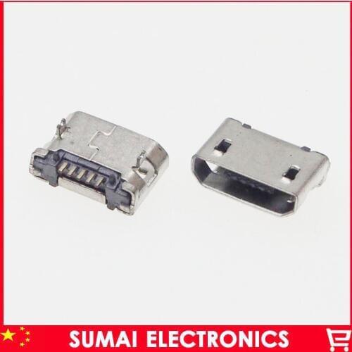 50pcs/lot New Micro USB Jack 5p usb charging connector Charge Socket