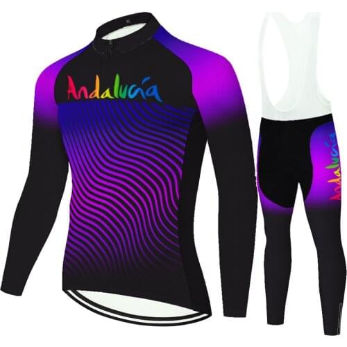 Andalucia Summer Spirng Maglia Uomo Conjunto Maillot Jersey Masculino Equipamento De Ciclismo Mallots Ciclismo Hombre