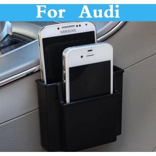 Car Storage Pouch Bag Store Phone Charge Box Holder Organizer Box For Audi Q3 Q5 Q7 A3 A5 A4 A6 A7 A8 Car Interior