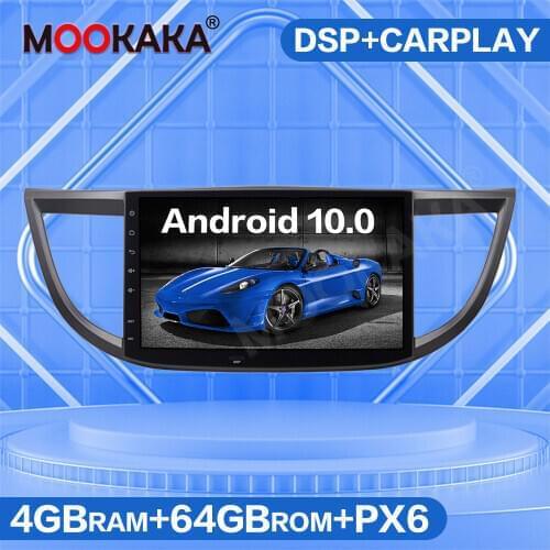 PX6 Android 10.0 4+64GB Car Multimedia Player Auto Radio For Honda CRV CR-V 2012-2016 4G SIM LTE GPS Navigation Stereo Head Unit