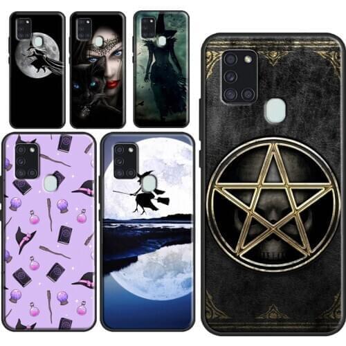 Witch Witches Moon Case For Samsung Galaxy A21S M31 M21 M11 A31 A11 A01 A20e A7 A10 A30 A40 A50 A70 A51 A71