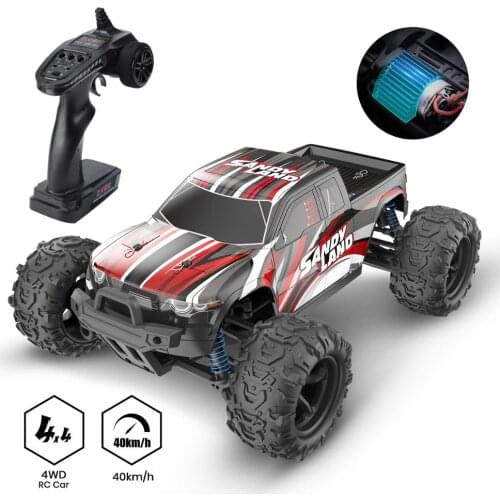 DEERC RC Car High Speed Remote Control Car For Kids Adults 1:18 Scale 30+ MPH 4WD Off Road Trucks 40+ Min Play Gifts For Kids