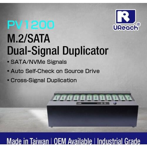 M2 NVMe SSD Duplicator U-Reach PV1200 SATA NVMe Cross-Signal Duplicator M2 SSD copier