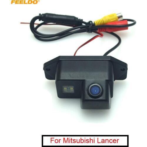 FEELDO 1Set Car CCD Rear View Camera with LED For Mitsubishi Lancer Wing God 2012-2014 Backup Parking Camera #AM6017