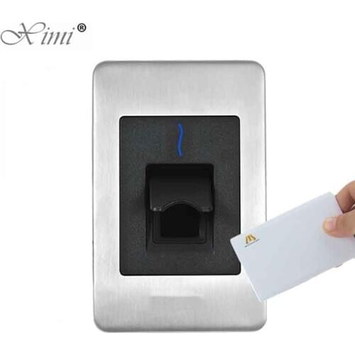 FR1500-WP RS485 Biometric Fingerprint Reader IP65 Waterproof 13.56MHZ IC Card Reader For Access Control System