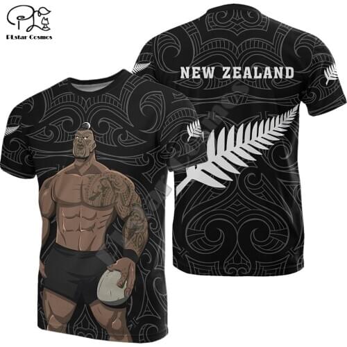 PLstar Cosmos New Zealand Country Flag Maori Aotearoa Tribe 3DPrint Streetwear Summer Casual Funny Tee Short Sleeve T-Shirt A1