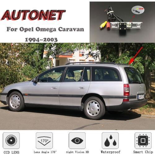 AUTONET HD Night Vision Backup Rear View camera For Opel Omega B1 B2 Omega Caravan Vauxhall Omega Cadillac Catera 1994~2003