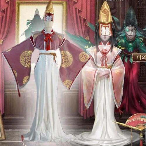 Game Identity V Cosplay Costumes Hunter Michiko Geisha Cosplay Costume Rainmaker Skin Uniforms Clothes Suits Dresses Kimonos