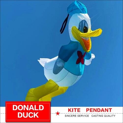 Soft Inflatable Duck Kite Pendant for Audlts High Quality 3D Solid Cartoon Kite Line Laundry