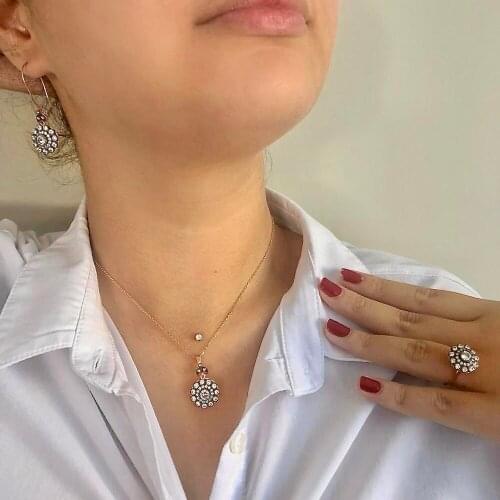 DIAMOND 925 Silver Set