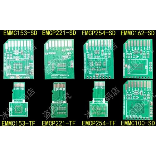EMMC Adapter Board EMMC153 EMCP221 EMCP254 to SD TF Font Library Adapter Board