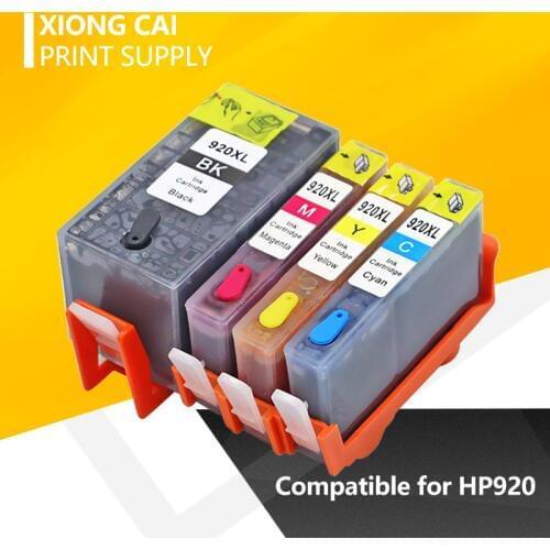 For HP 920 refillable full ink cartridges With Chip compatible for For HP OfficeJet7500A 7000 6000W 6500A 6000 6500 Printer