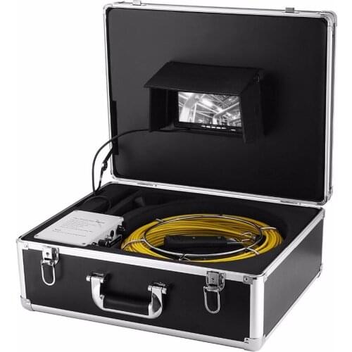 7 inch Waterproof 1000TVL 23mm Lens Industrial Endoscope 20M Fiberglass Cable Underwater Pipe Inspection System