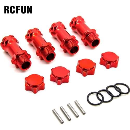 RC Wheel Hex Hub M17 17mm M37 37mm Extension Adapter 12mm Anti-Dust Capx4 Longer Combiner Coupler For 1/8 RC Model Car Parts S14