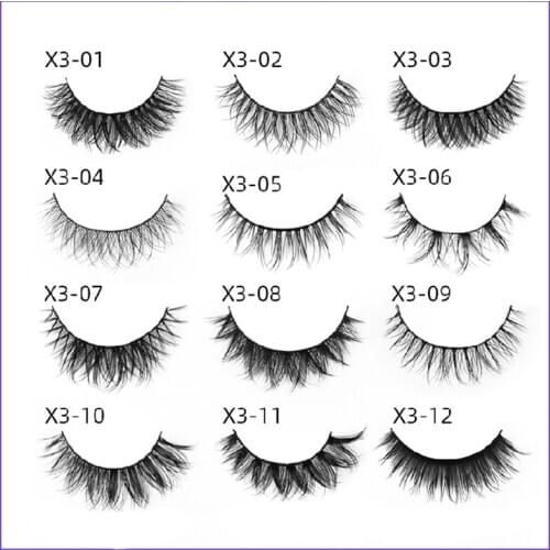Fibre Lashes 10 Pairs High-Quality Cross Dramatic Individual Appointment Cosplay Easy Fan Lashes Extension Supplies Accesories